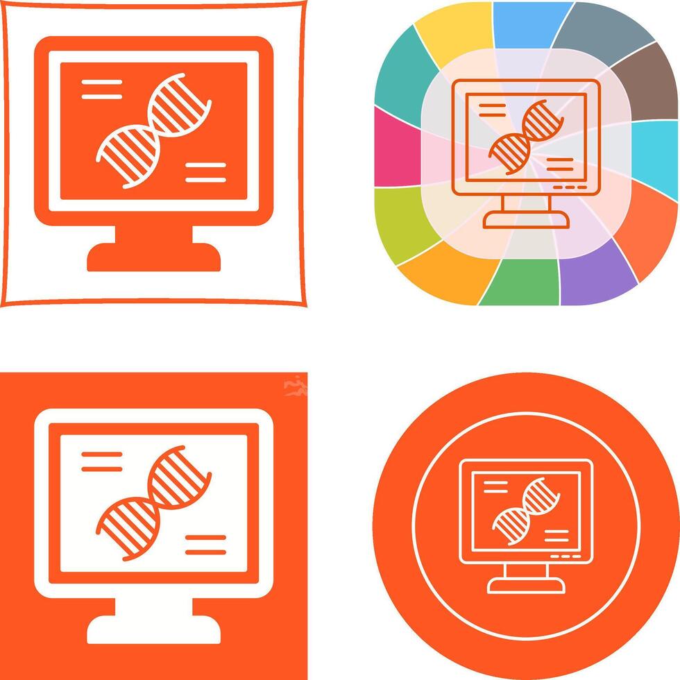 Dna Test Icon Design vector