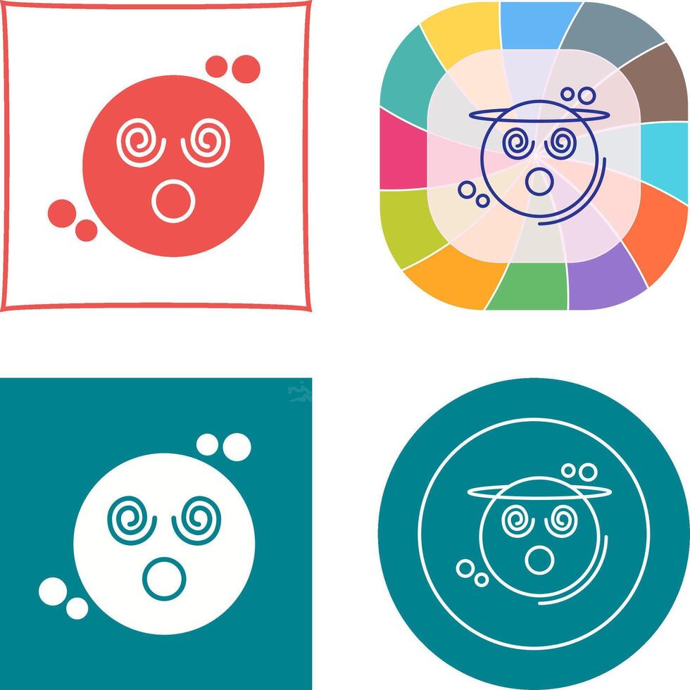 Dizzy Icon Design vector