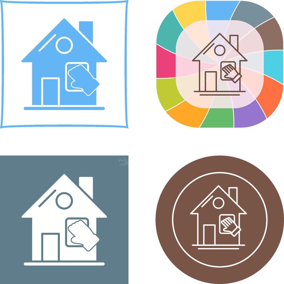 House Cleaning Icon Design vector