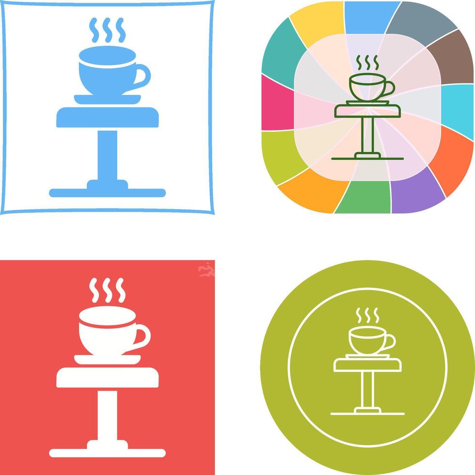 Coffee Table Icon Design vector