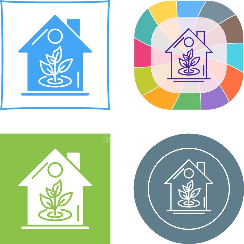 Plant Icon Design vector