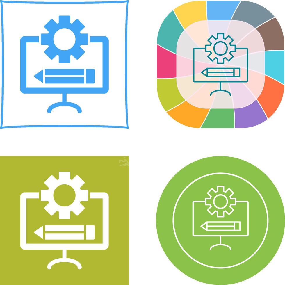 Blueprint Icon Design vector