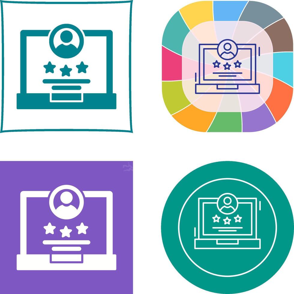 Rating Icon Design vector