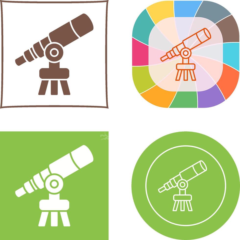 Telescope Icon Design vector