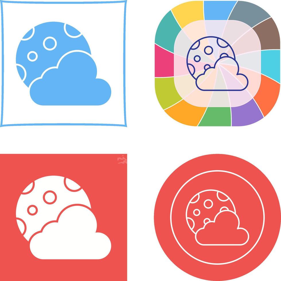Moon Icon Design vector