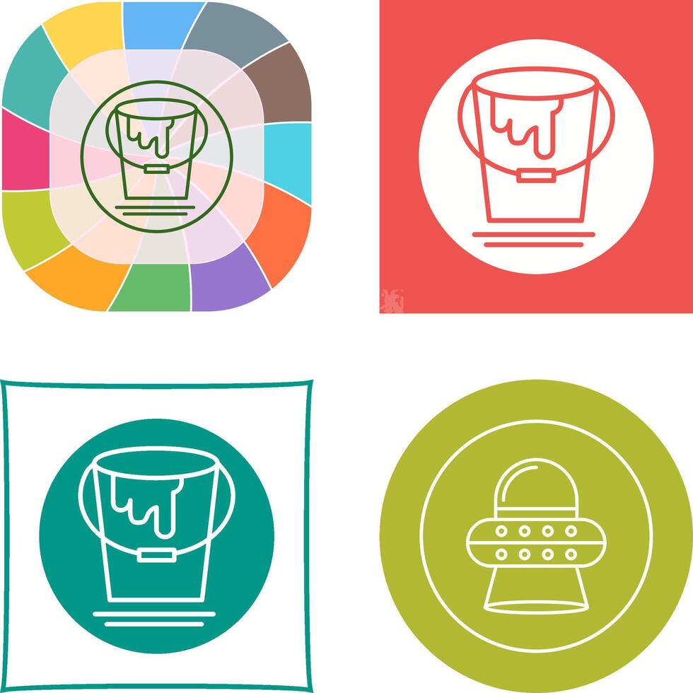 Paint Bucket Icon Design vector