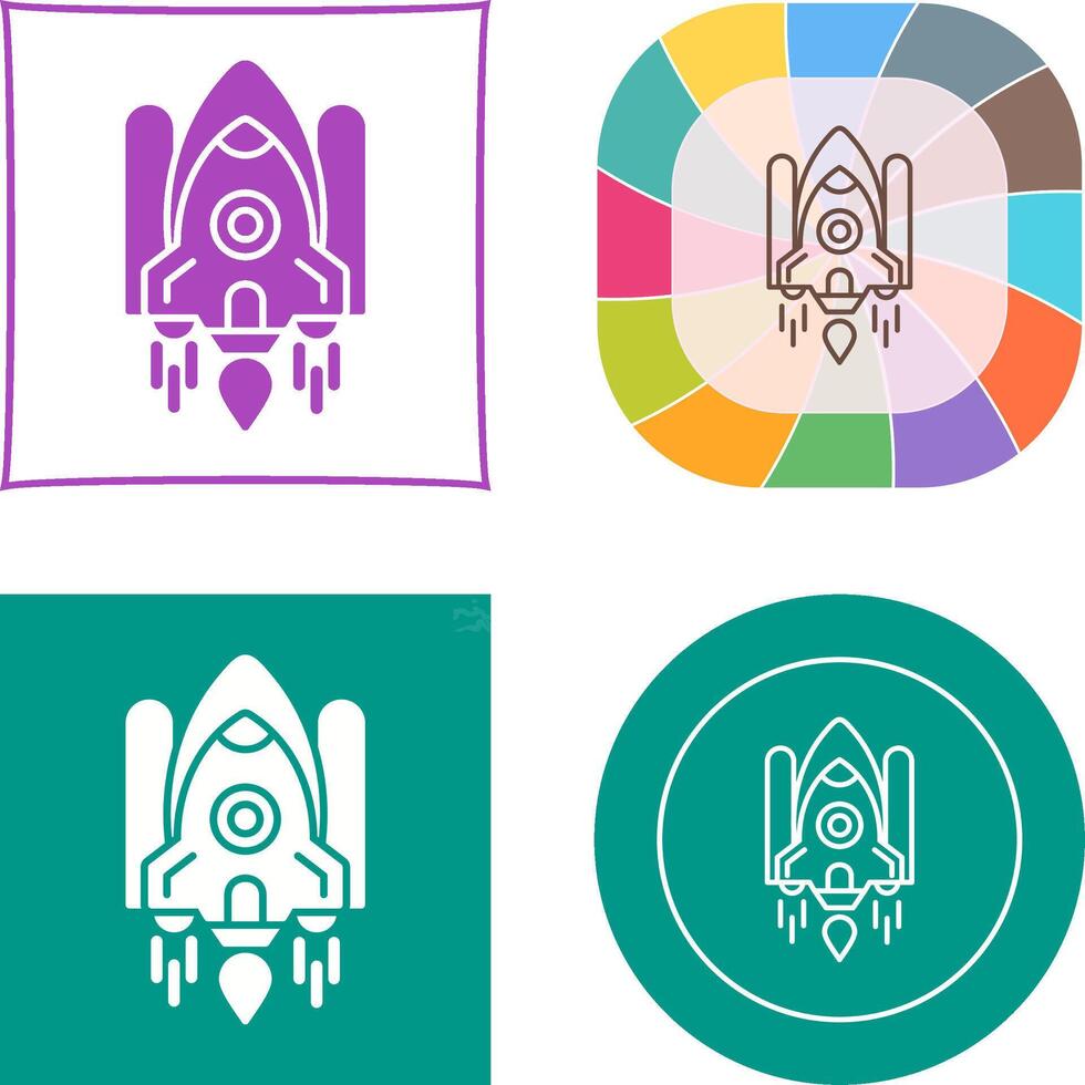 Space Shuttle Icon Design vector