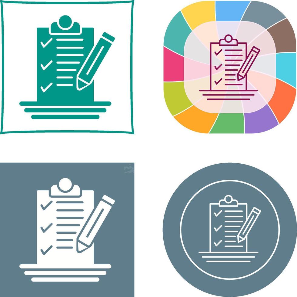 Check List Icon Design vector