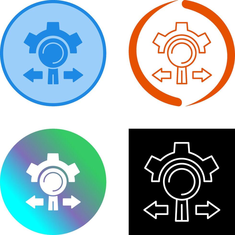 Research and Development Icon Design vector