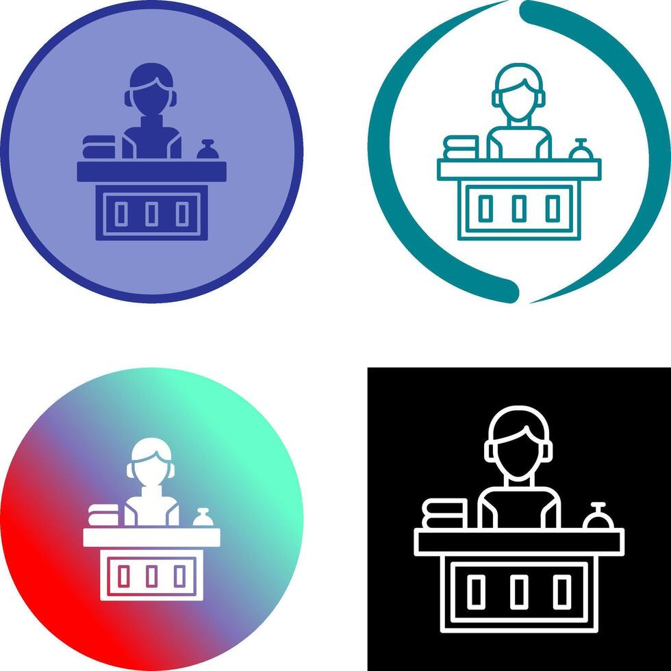 Office Reception Icon Design vector