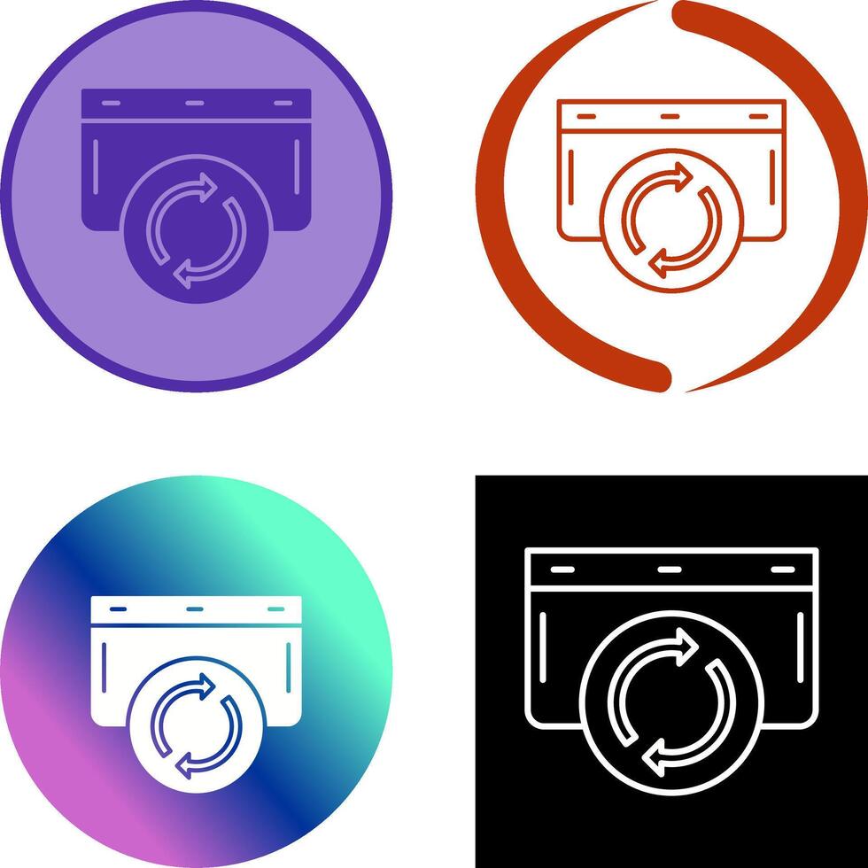 Refresh Icon Design vector