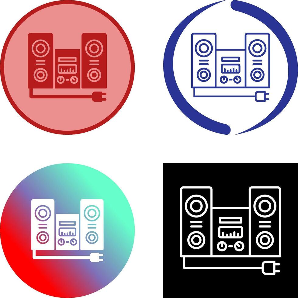Stereo Icon Design vector