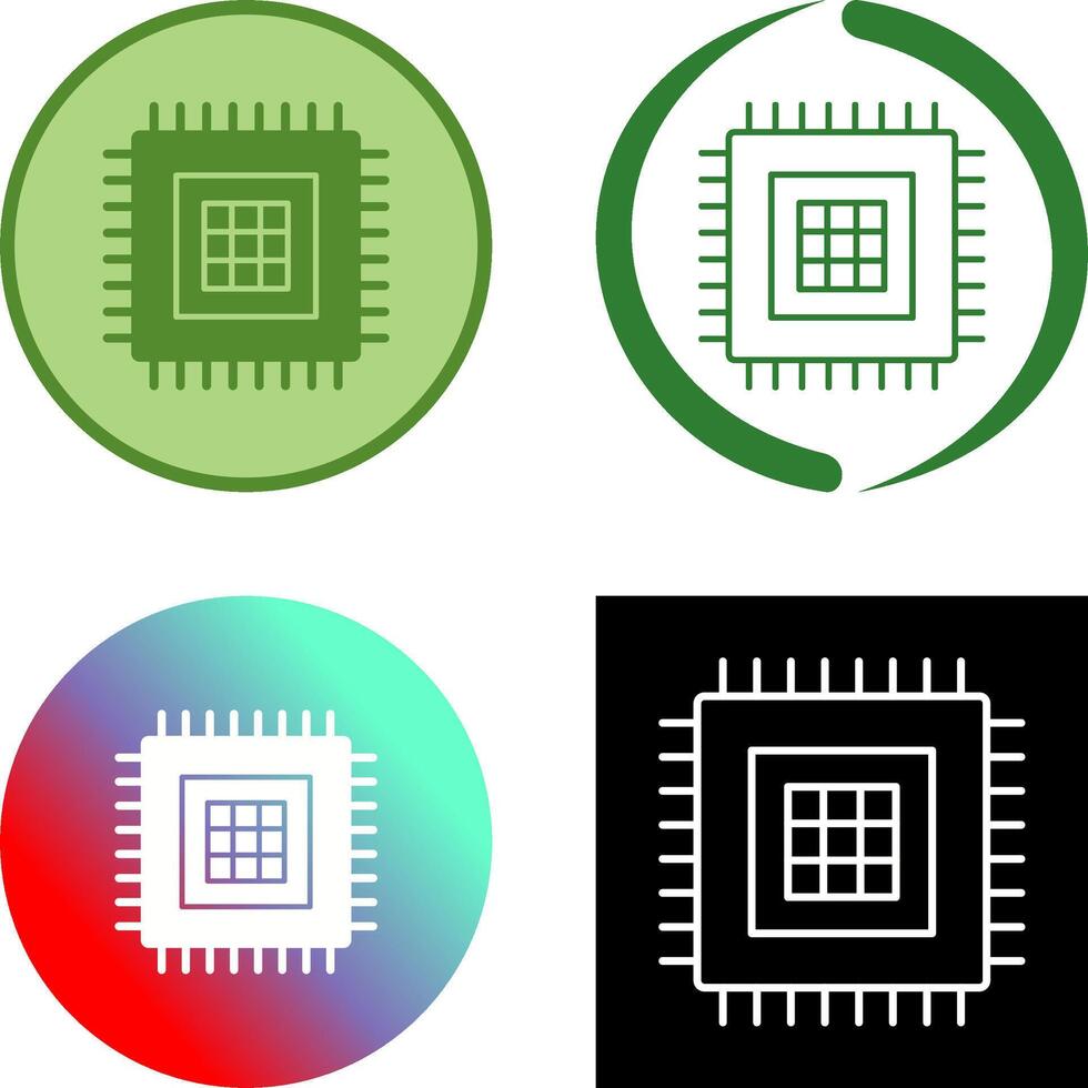 Processor Icon Design vector