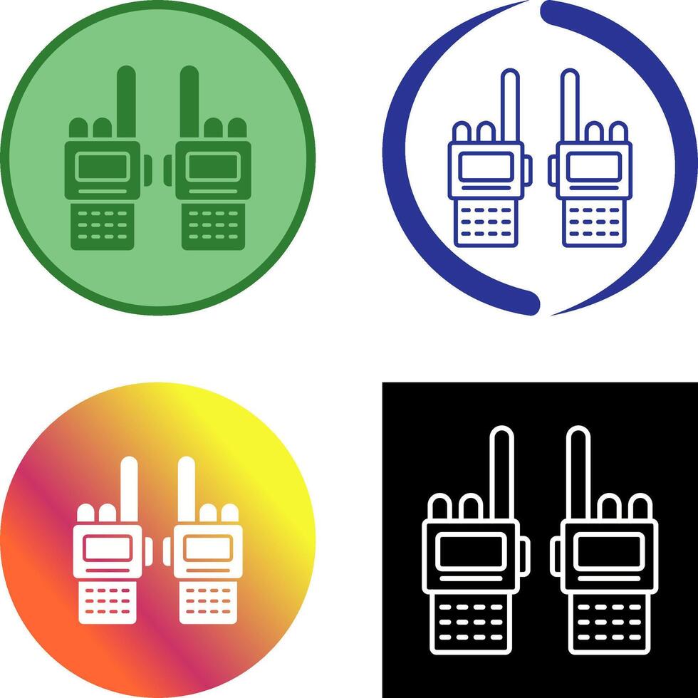 walkie película sonora icono diseño vector