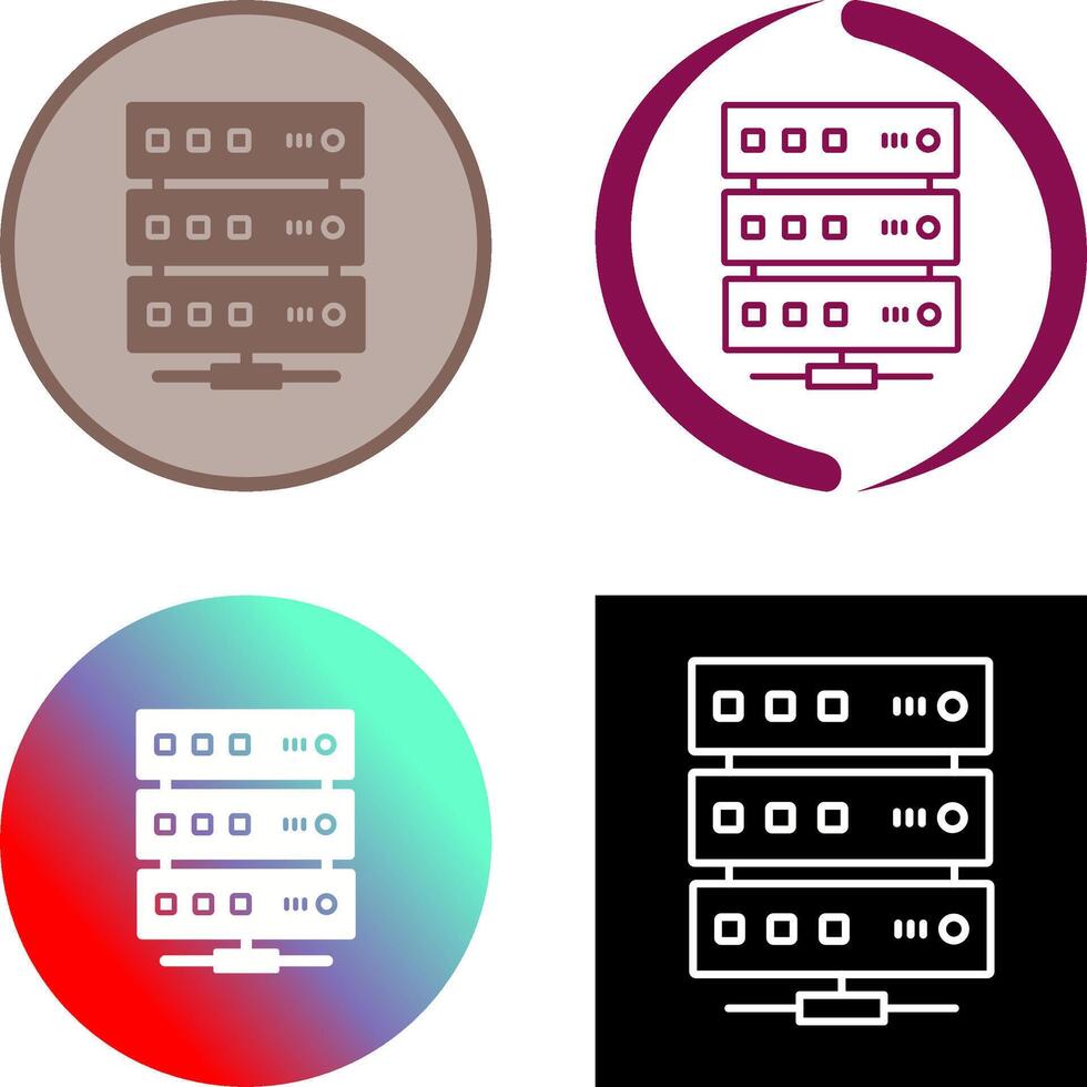 Server Icon Design vector