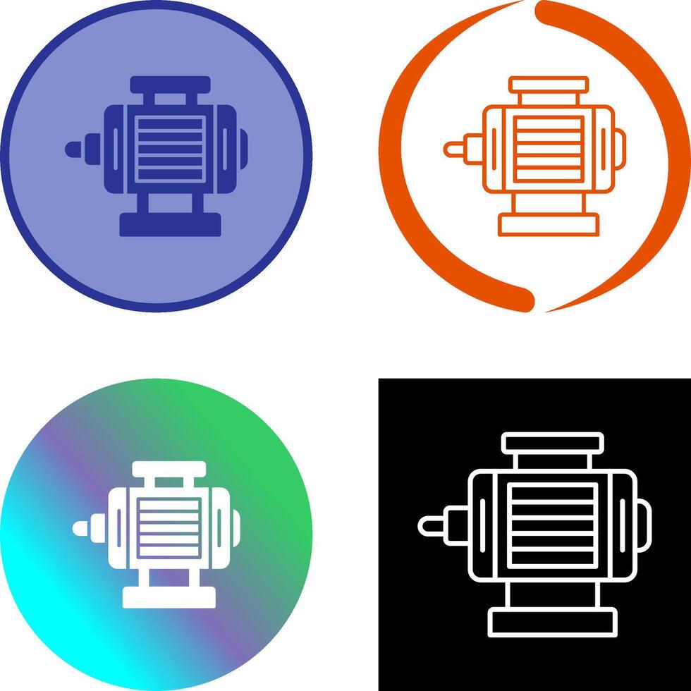 ELectric Motor Icon Design vector