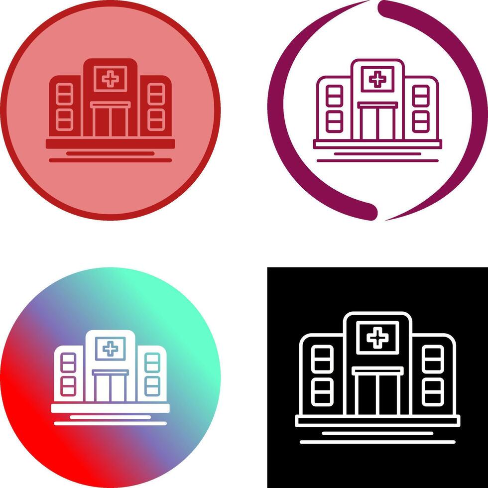 diseño de icono de hospital vector