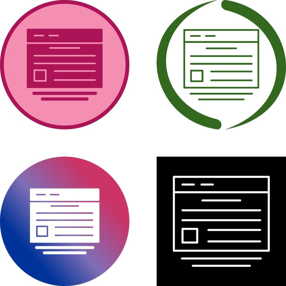 Website Icon Design vector