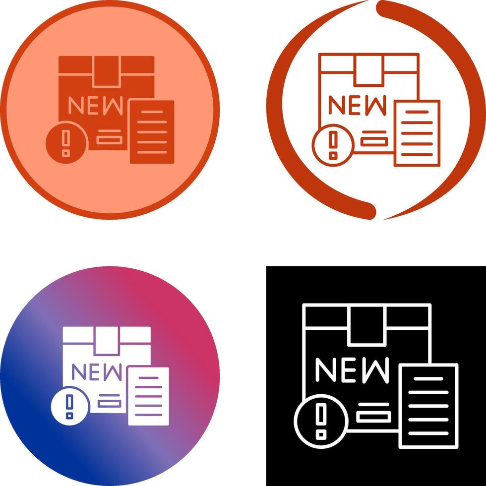 New Product Icon Design vector