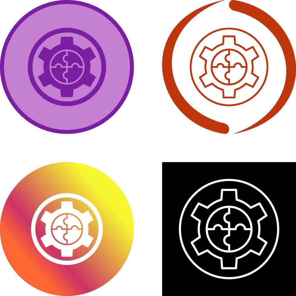 Solution Icon Design vector