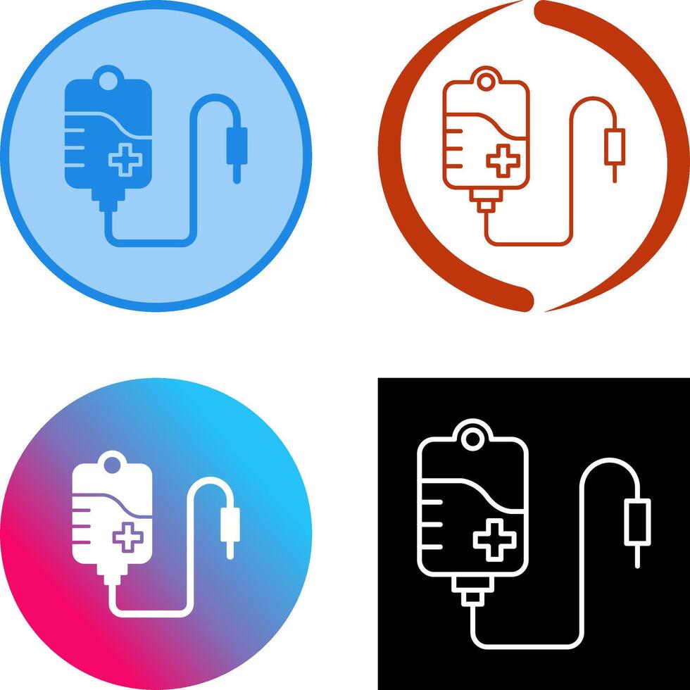 Blood Bag Icon Design vector