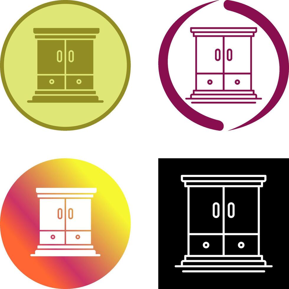 Wardrobe Icon Design vector