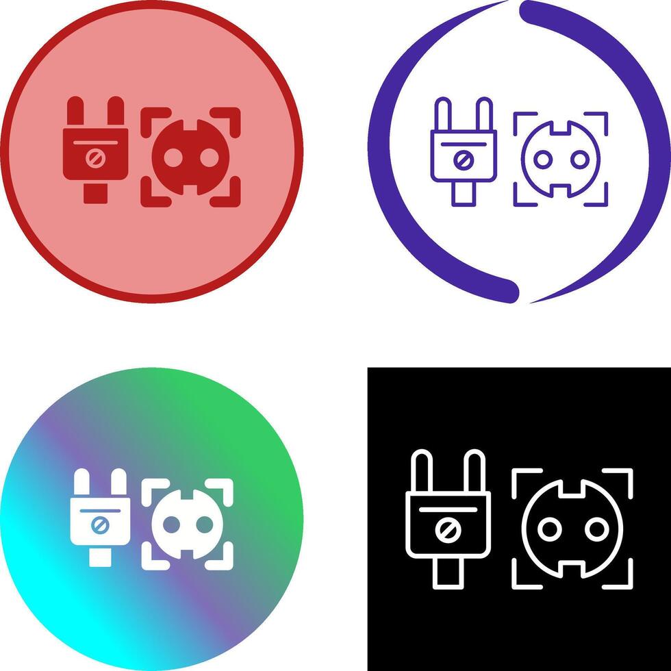 Socket Icon Design vector