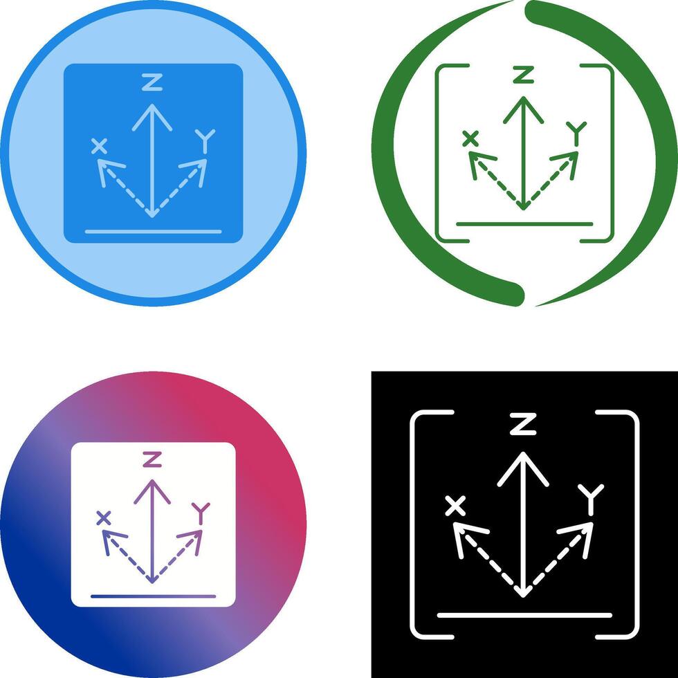 Axis Icon Design vector