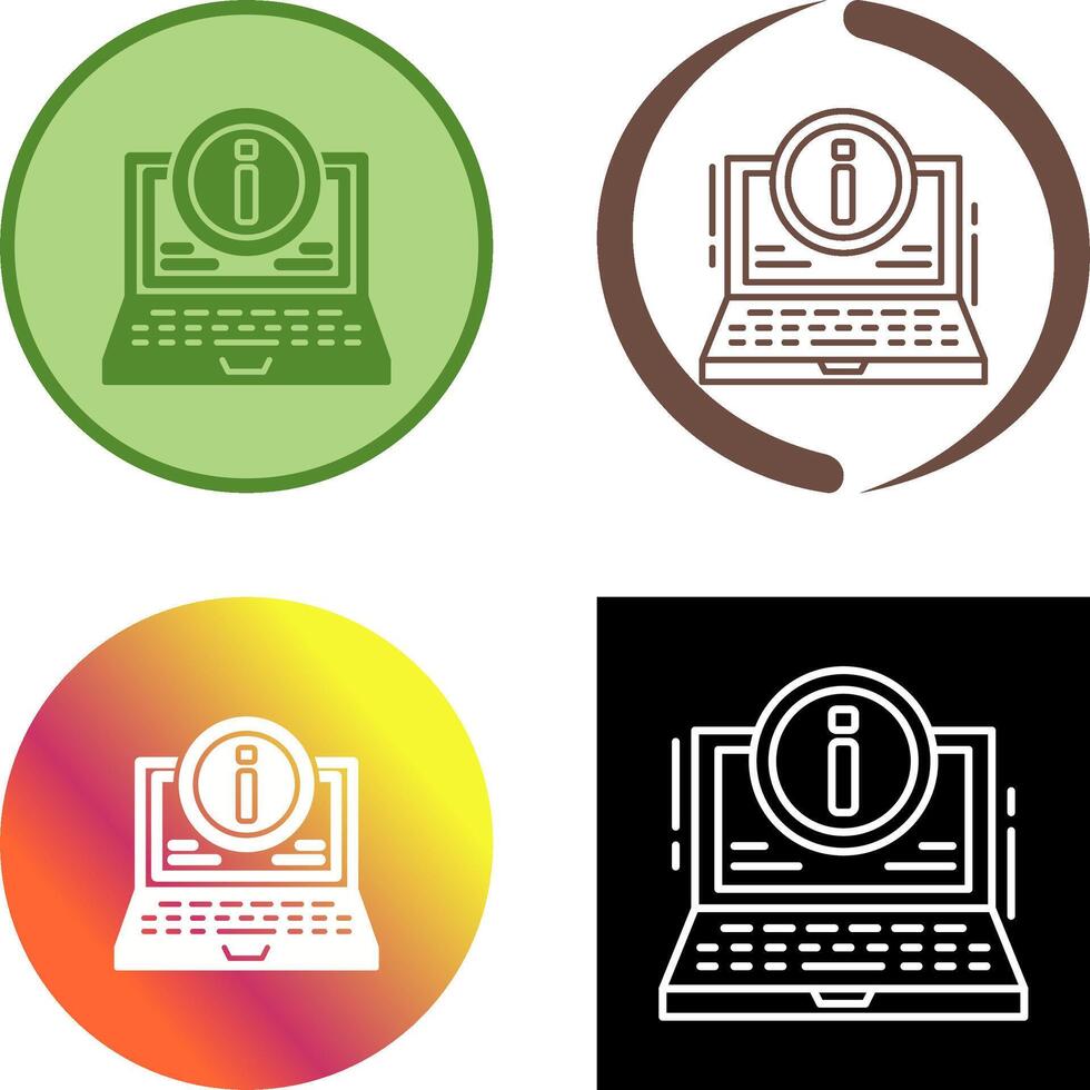 Laptop Icon Design vector