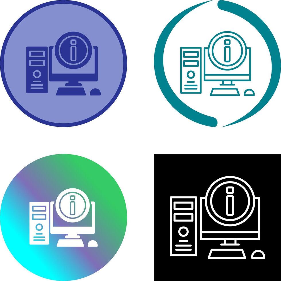 Computer Icon Design vector