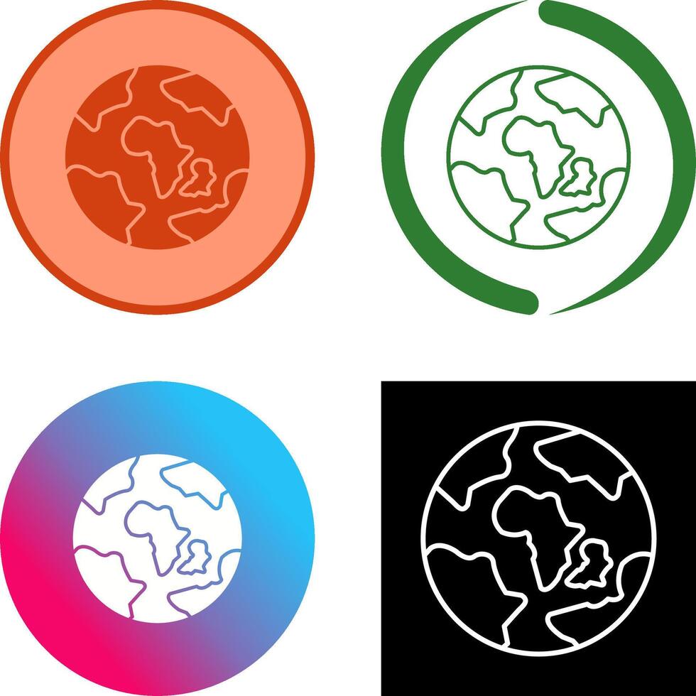 Earth Icon Design vector