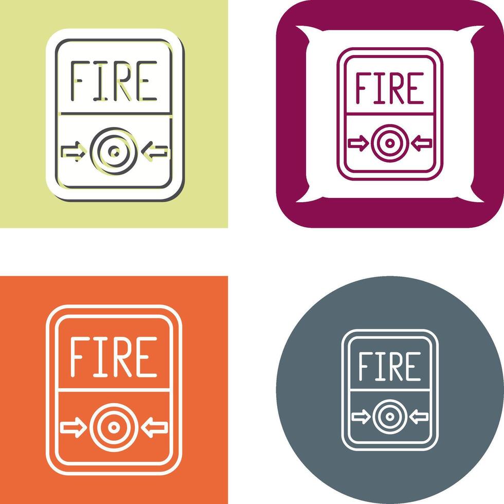 Fire Button Icon vector