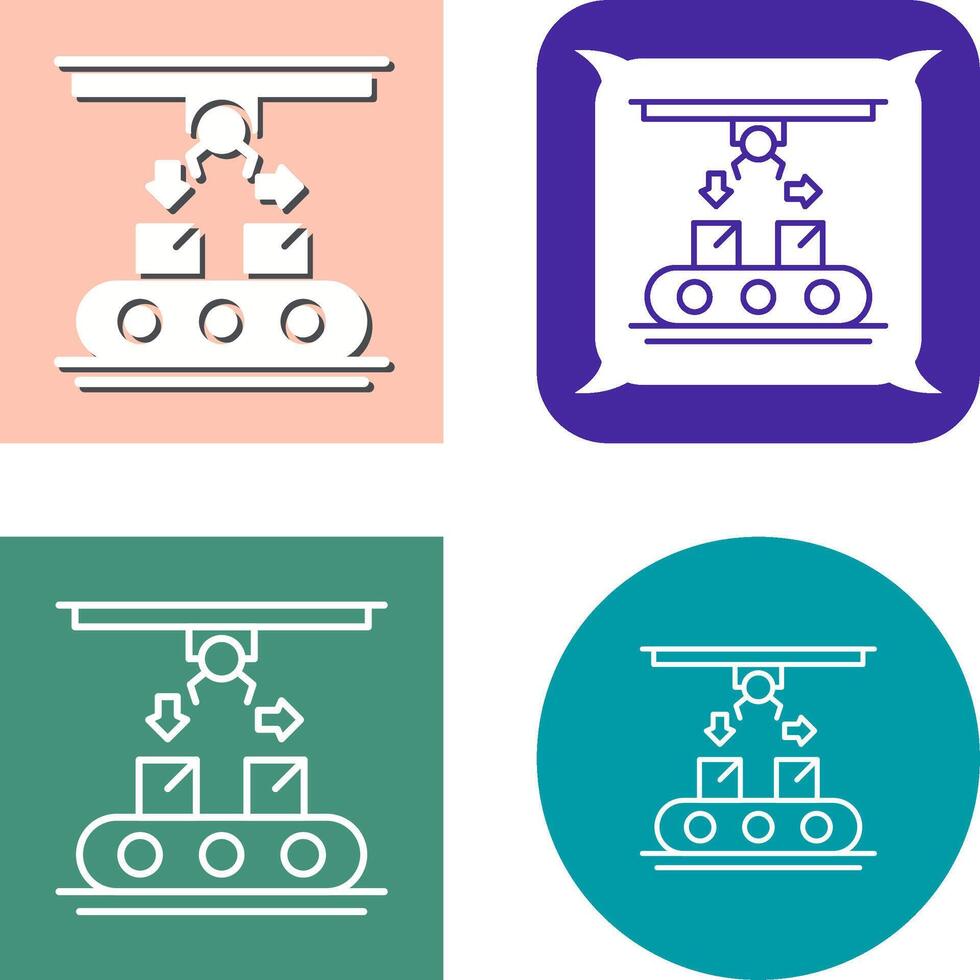 Coneyor Icon Design vector