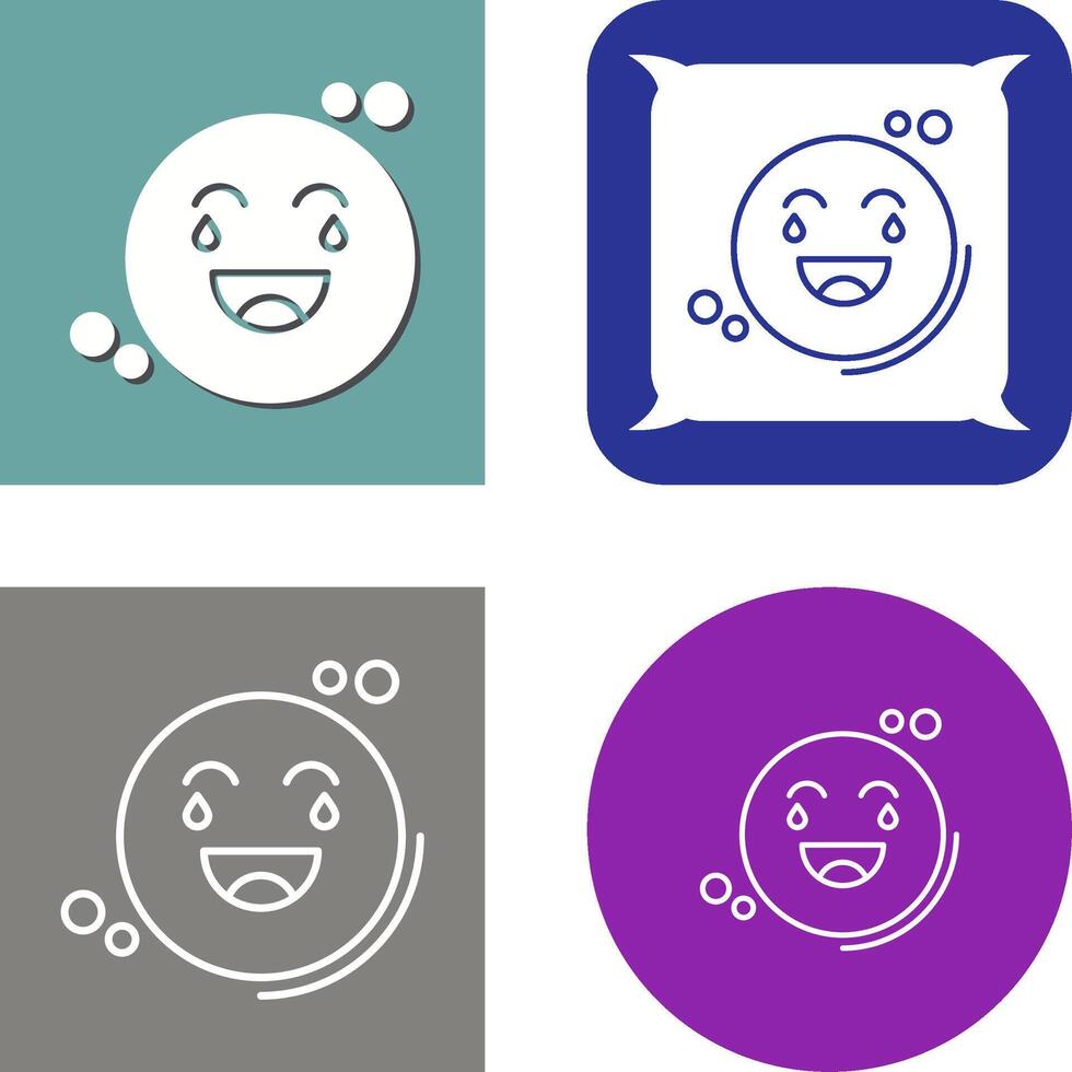 Loughing Icon Design vector