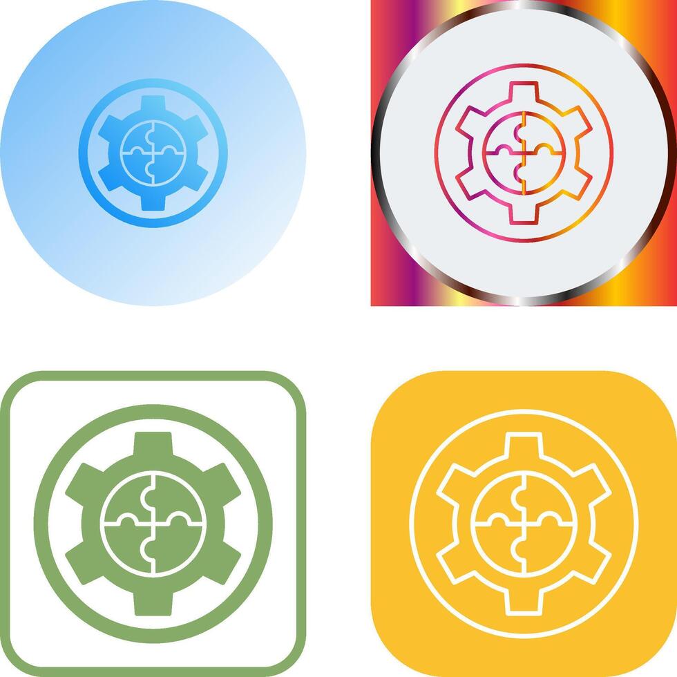 Solution Icon Design vector