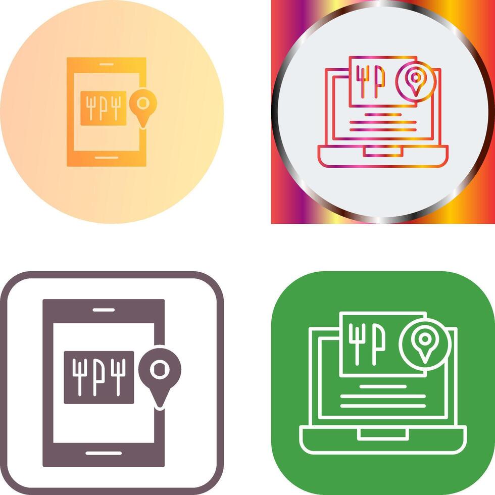 Food Delivery Icon Design vector