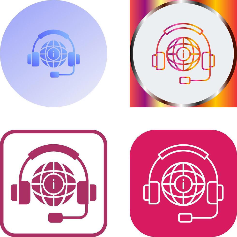 Call Center Icon Design vector