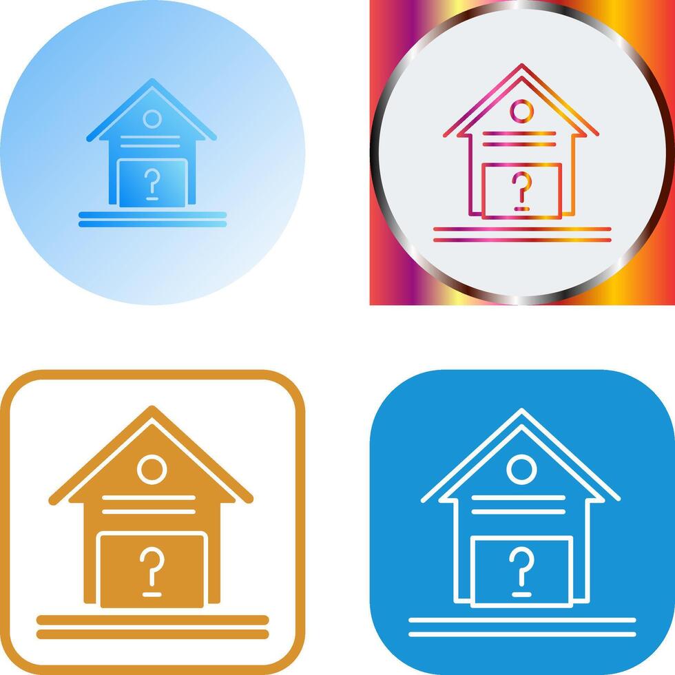 Unknown Icon Design vector