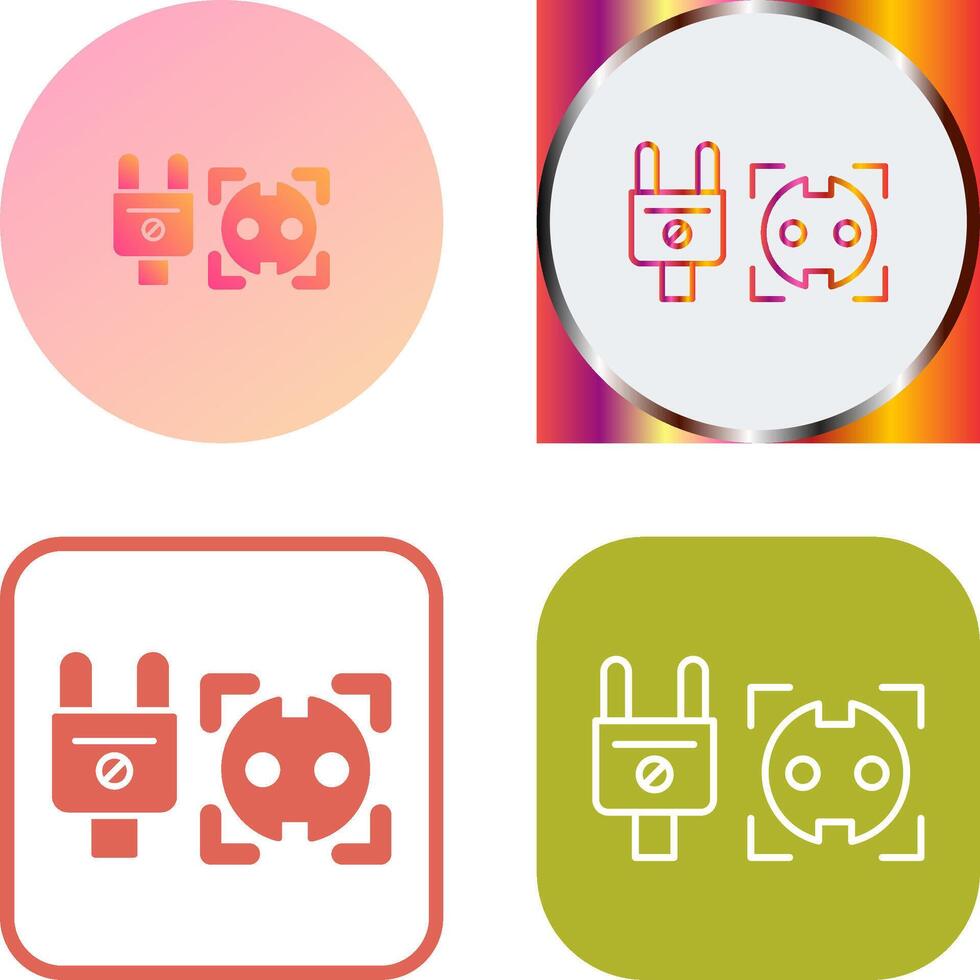 Socket Icon Design vector