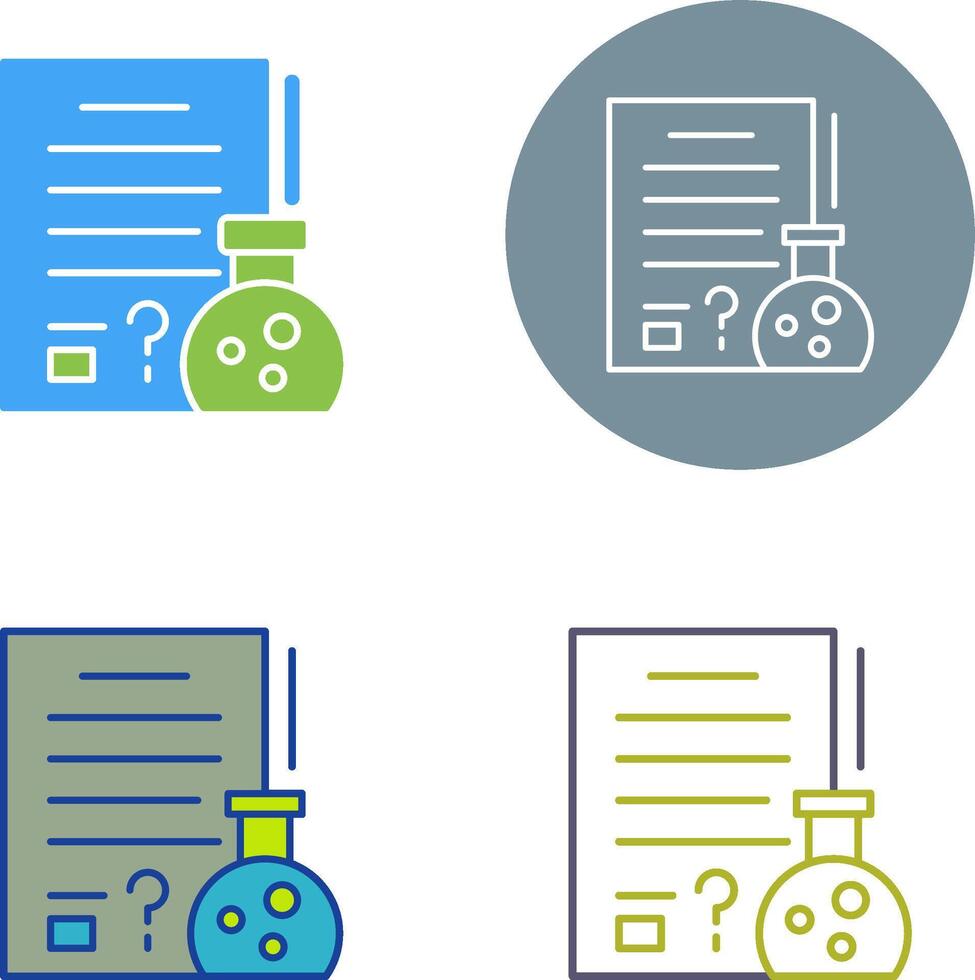 Hypothsis Icon Design vector