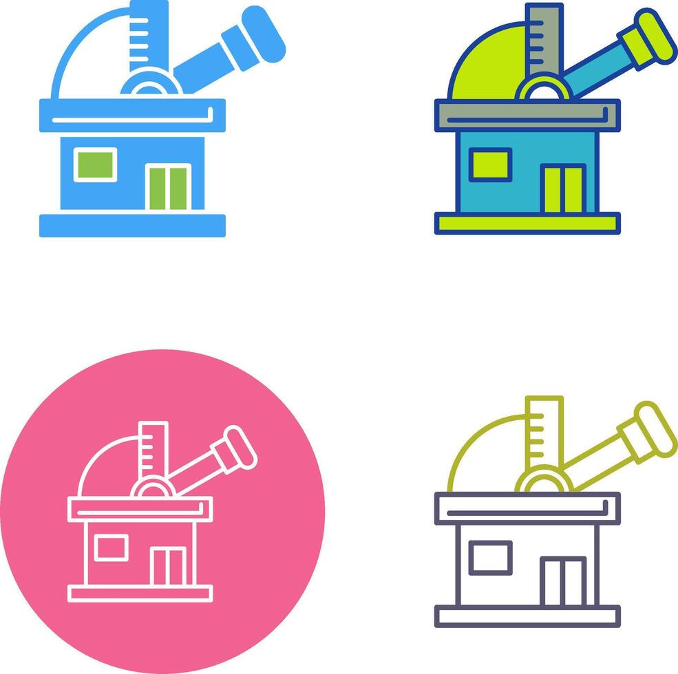 Observatory Icon Design vector
