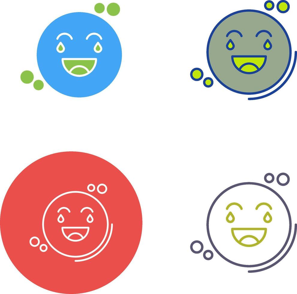 Loughing Icon Design vector