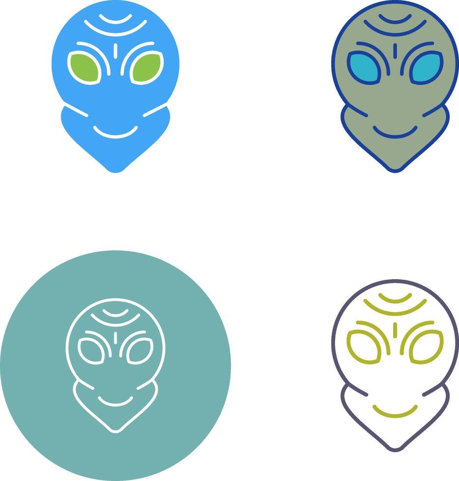 Alien Icon Design vector