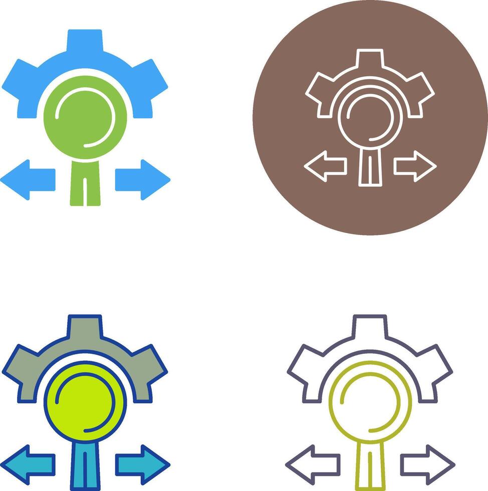 Research and Development Icon Design vector