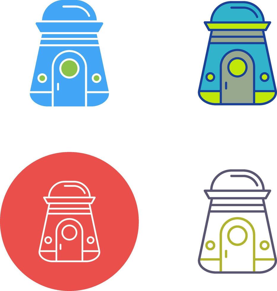 diseño de icono de cápsula espacial vector