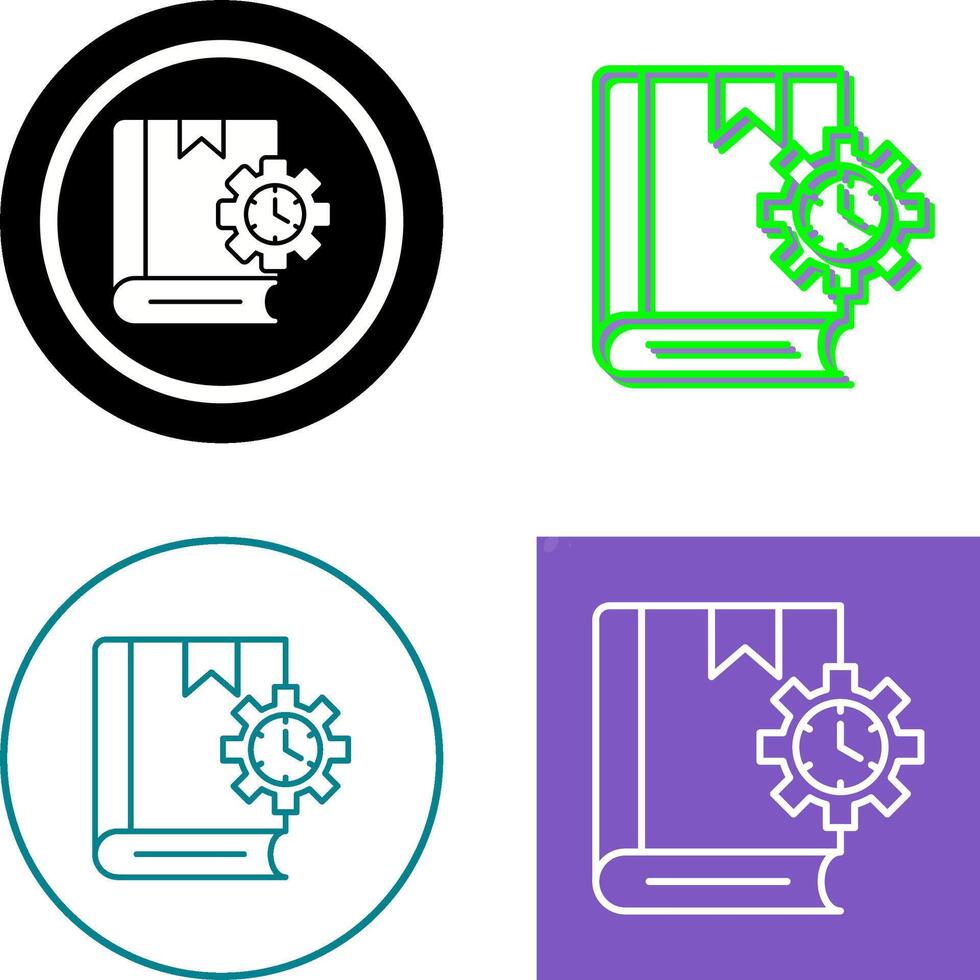 Duration Icon Design vector