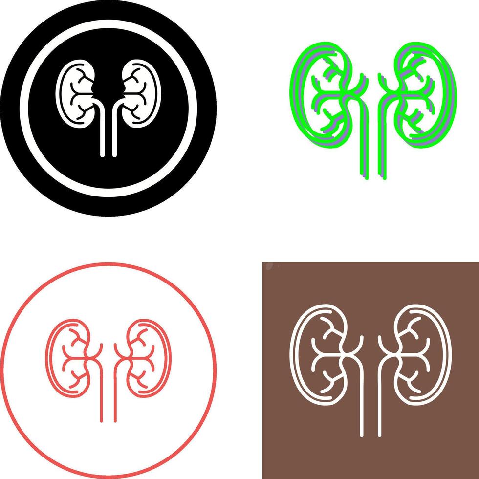 Kidney Icon Design vector