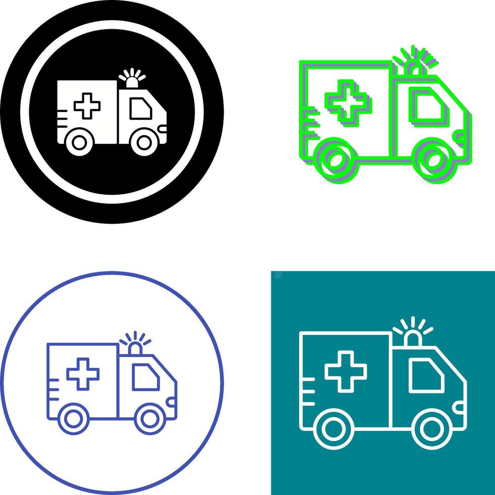 diseño de icono de ambulancia vector