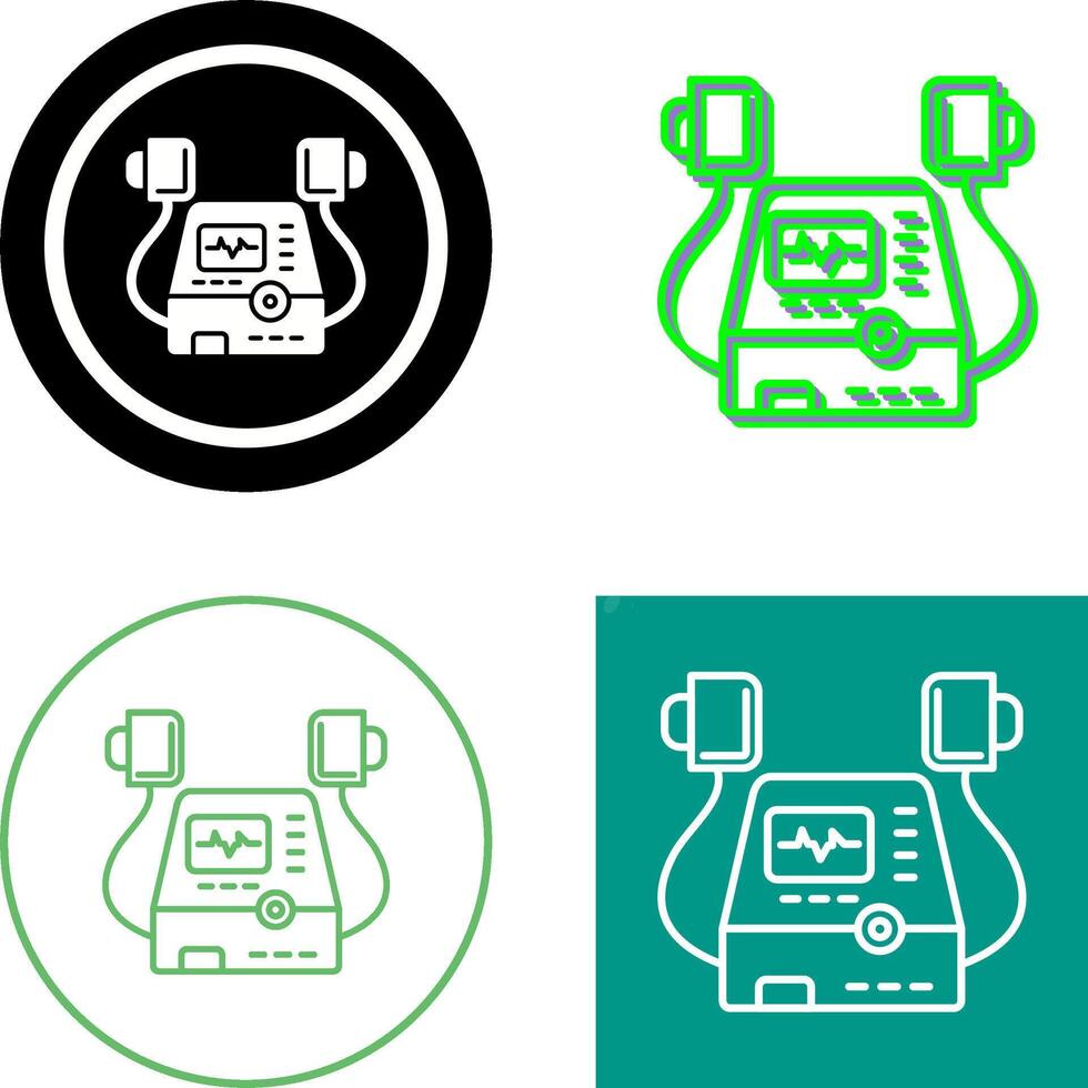 Defribillator Icon Design vector