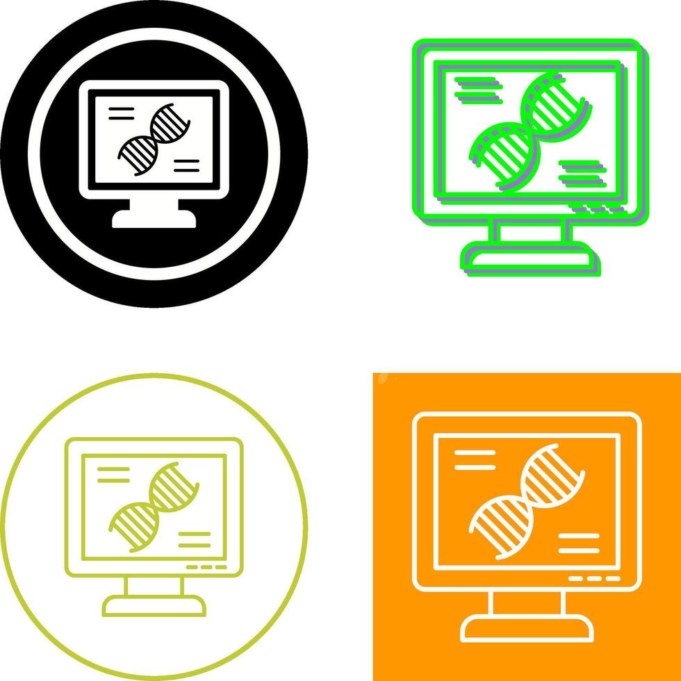 Dna Test Icon Design vector